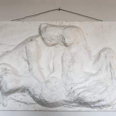 Relief 1954 Gipsmodel 45x77 Cm 