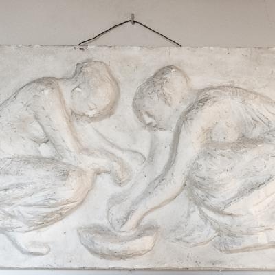 Relief 2 1954 44x77 Cm Gips