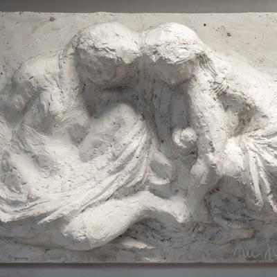 Relief 3 1954 44x77 Cm Gips 