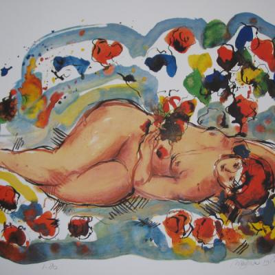 Nic Jonk Bloemen 1986 45x60